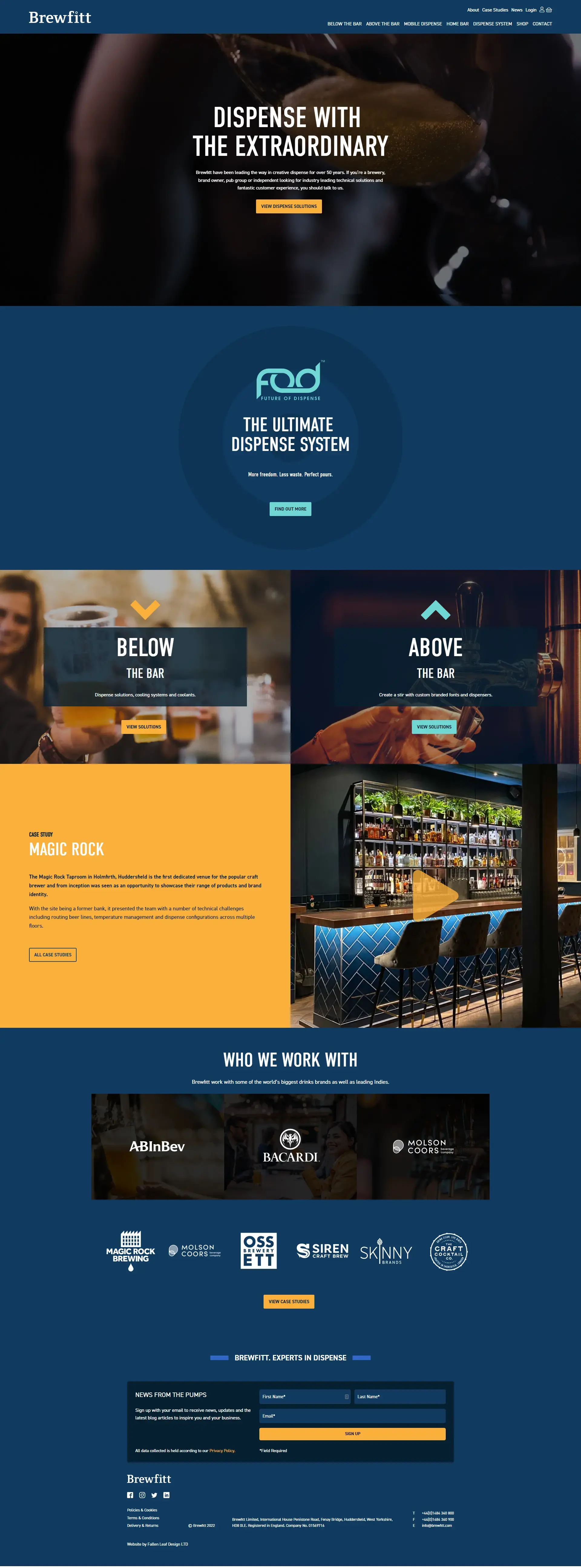 WordPress e-commerce website design homepage