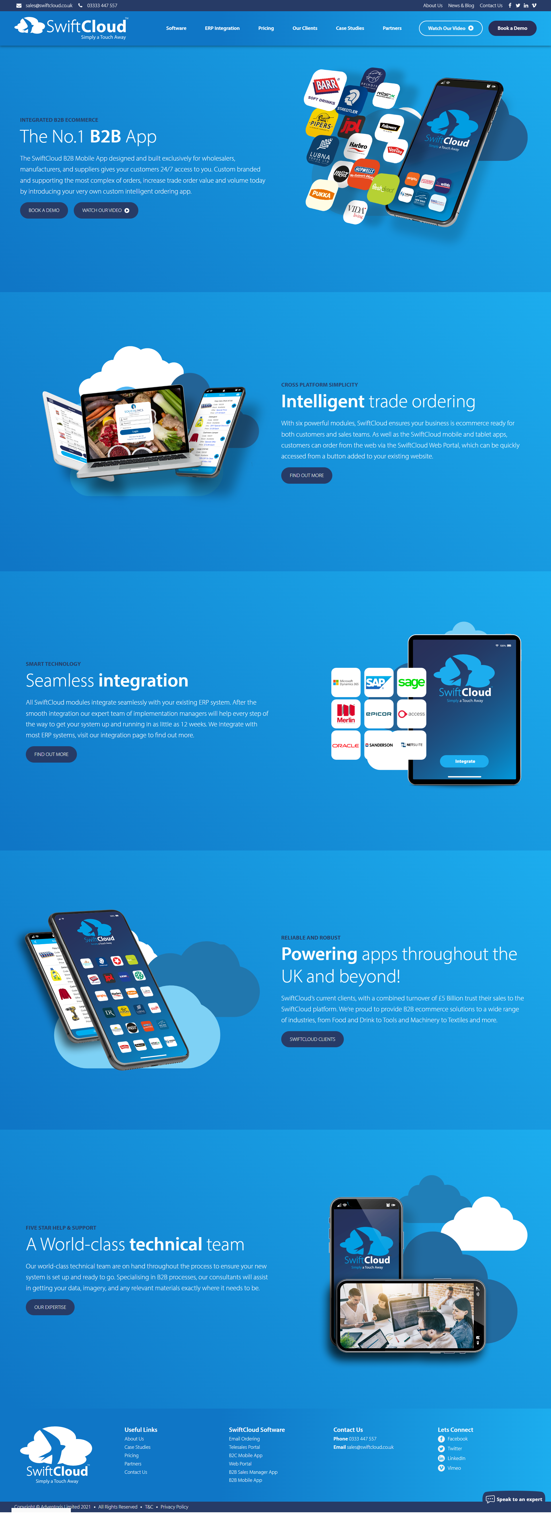 Custom corporate website design homepage