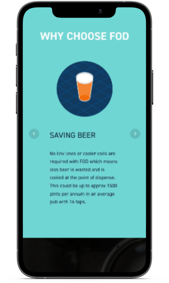 e-Commerce website design inside iPhone