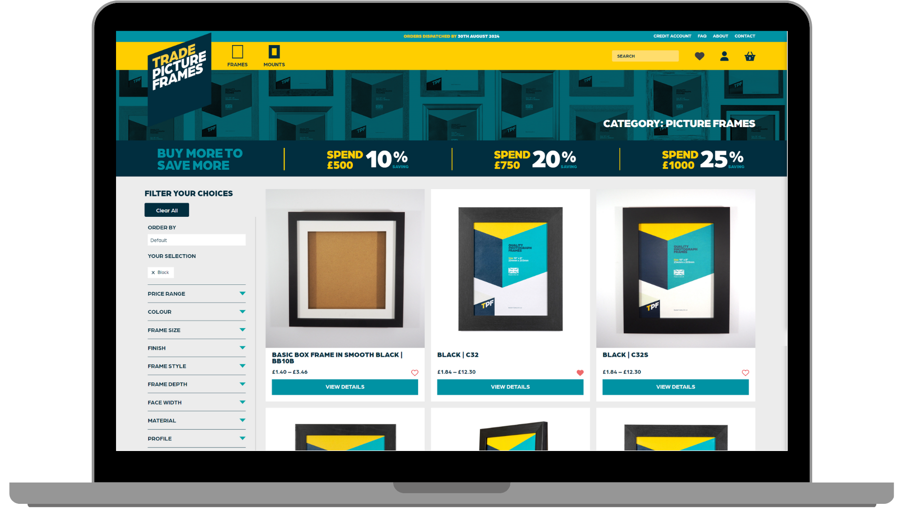 WooCommerce website development shop page by Fallen Leaf